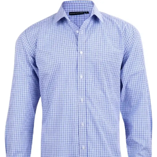 Picture of Winning Spirit, Mens Two Tone Gingham L/S Shirt